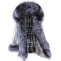 MAOMAOKONG 2023 Abnehmbarer Echtfuchs Pelzkragen Mäntel Damen Winterjacke Kapuze Kaninchenfellfutter Lange Parkas Damenbekleidung