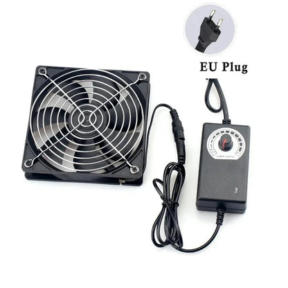 120mm 3000RPM Fan Cooling with Controller 12cm 12V 220V Btc Machine Chassis Workstation Cabinet Radiator Server Fan
