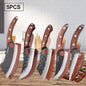 Professional Kitchen Forged Knife BBQ Cooking Chef Knives Wooden Handle Meat Cleaver Fruit Cutter Boning Knife Kitchen Supplies