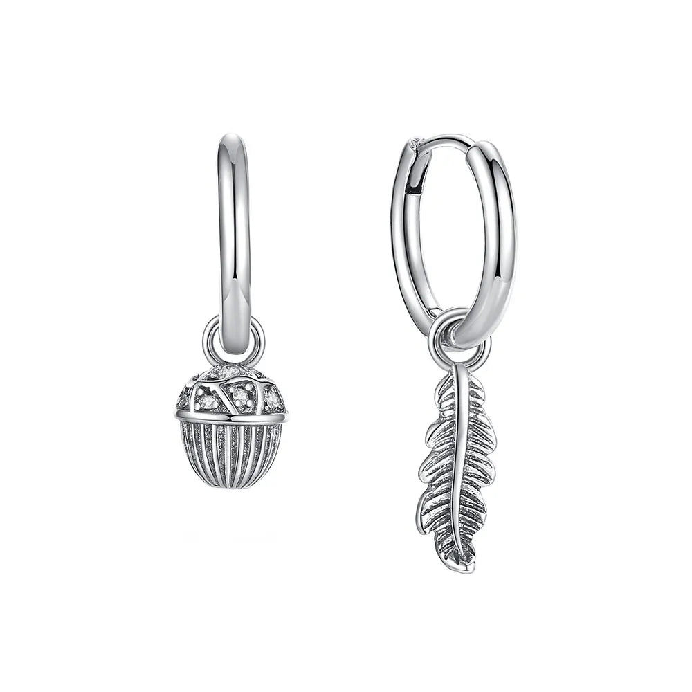 Original 925 Sterling Silber Ohrringe 2025 Stecker Creolen Kristall Ohrringe für Damen Roségold Krone Herz Unendlichkeit Biene Ohrring Schmuck