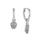 Original 925 Sterling Silver Earrings 2025 Stud Hoop Crystal Earings For Women Rose Gold Crown Heart Infinity Bee Earing Jewelry