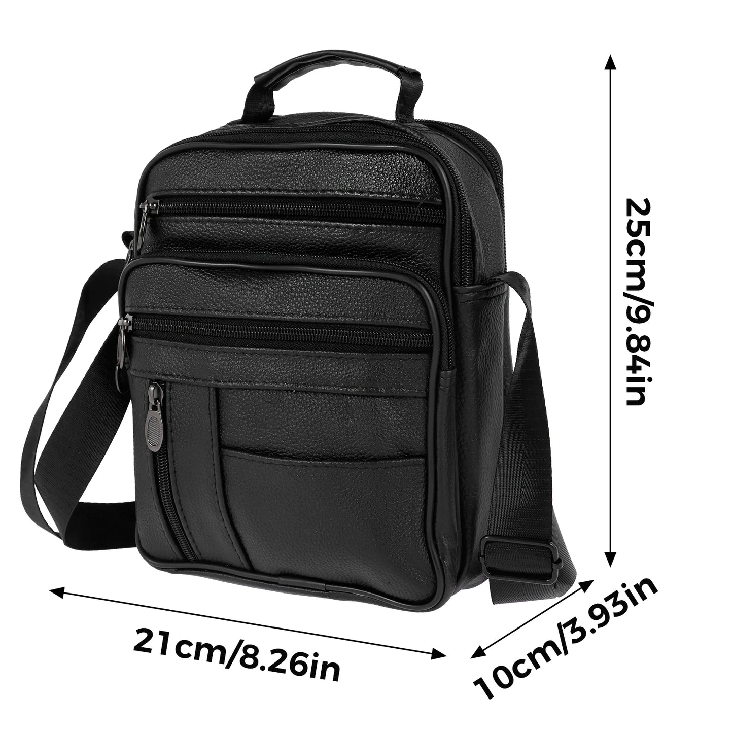 Men's PU Leather Crossbody Shoulder Bag – Summer Travel Chest Bag
