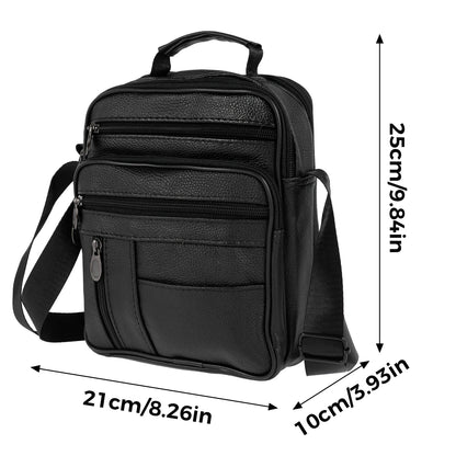 Men's PU Leather Crossbody Shoulder Bag – Summer Travel Chest Bag