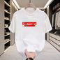 2025 Neues Design Trendige Marke Lockere T-Shirts für Herren und Damen Reine Baumwolle Sport Mode Lässige Sport Jungen und Mädchen Oberteile