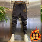 Herren Cord-Sweatpants Herbst Winter Herren Baggy Jogger Fashion Streetwear Casual Fleece Haremshosen Übergröße Fashion Hosen
