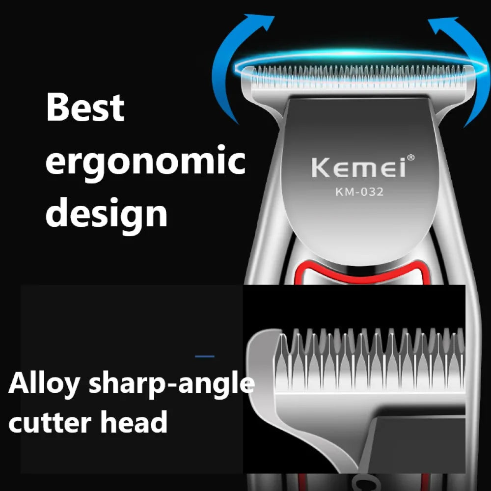 Kemei Professional Haartrimmer Elektrischer Bartschneider für Herren Haarschneidemaschine Haarschneider Haarschneideset KM-032