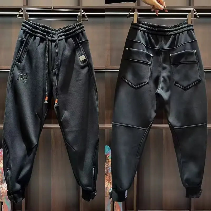 Men's Khaki Jogger Sweatpants | Loose Fit Unisex