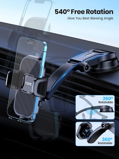 TOPK Car Phone Holder Gravity Stand - Air Vent Mount