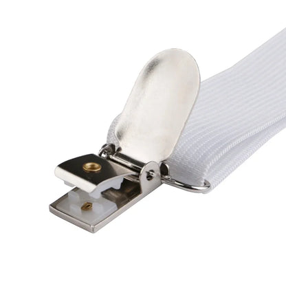 4er-Set verstellbare Bettlaken-Befestigungsbänder, elastische Matratzenbezug-Eckhalter-Clips, Greifer, Hosenträger-Kordel, Haken-Schlaufen-Verschlüsse