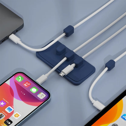 Magnetic Car Cable Clamp - Silicone Wire Holder 5pcs