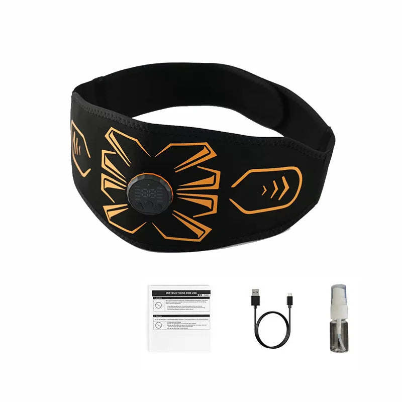 Waist Smart Muscle Toner Abdominal Toning Belt Abs Trainer Body Massage Training Workout Home Gym Fitness Equipment