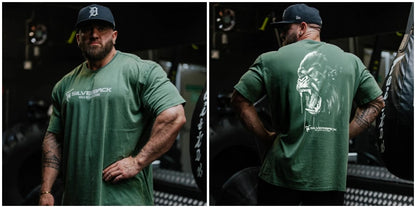 SILVERBACK Men's Oversized Cotton Gym Wear Tee-Shirt