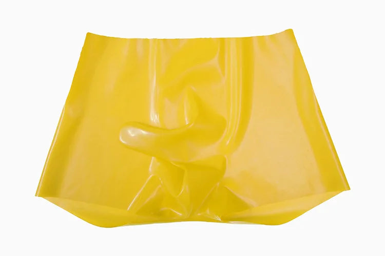 Herren Fetisch Latex Höschen Gummi Boxershorts Peniskondom Unterwäsche Kondom Cock Pouch Shorts Sexy Unterhosen für Herren