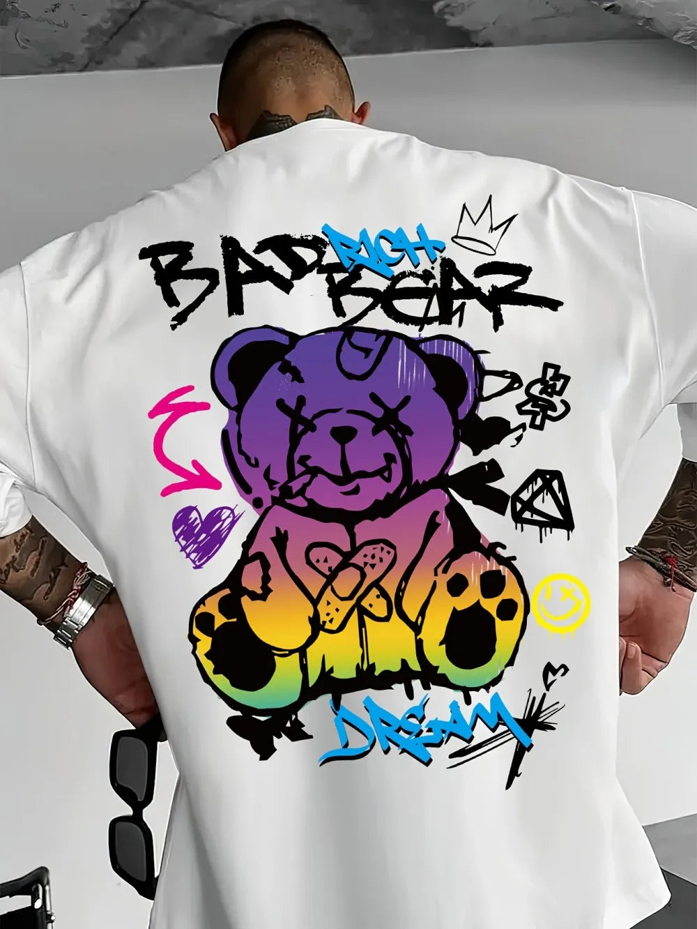 Summer New 3D Printed Large-sized Men's T-shirt Comfortable and Casual Quick-drying and Breathable Suitable for Daily Wear