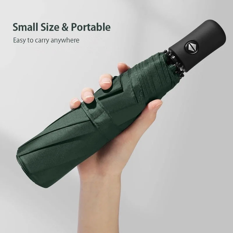 Auto Umbrella Anti-UV 3-Fold Windproof 8 Ribs Parasol