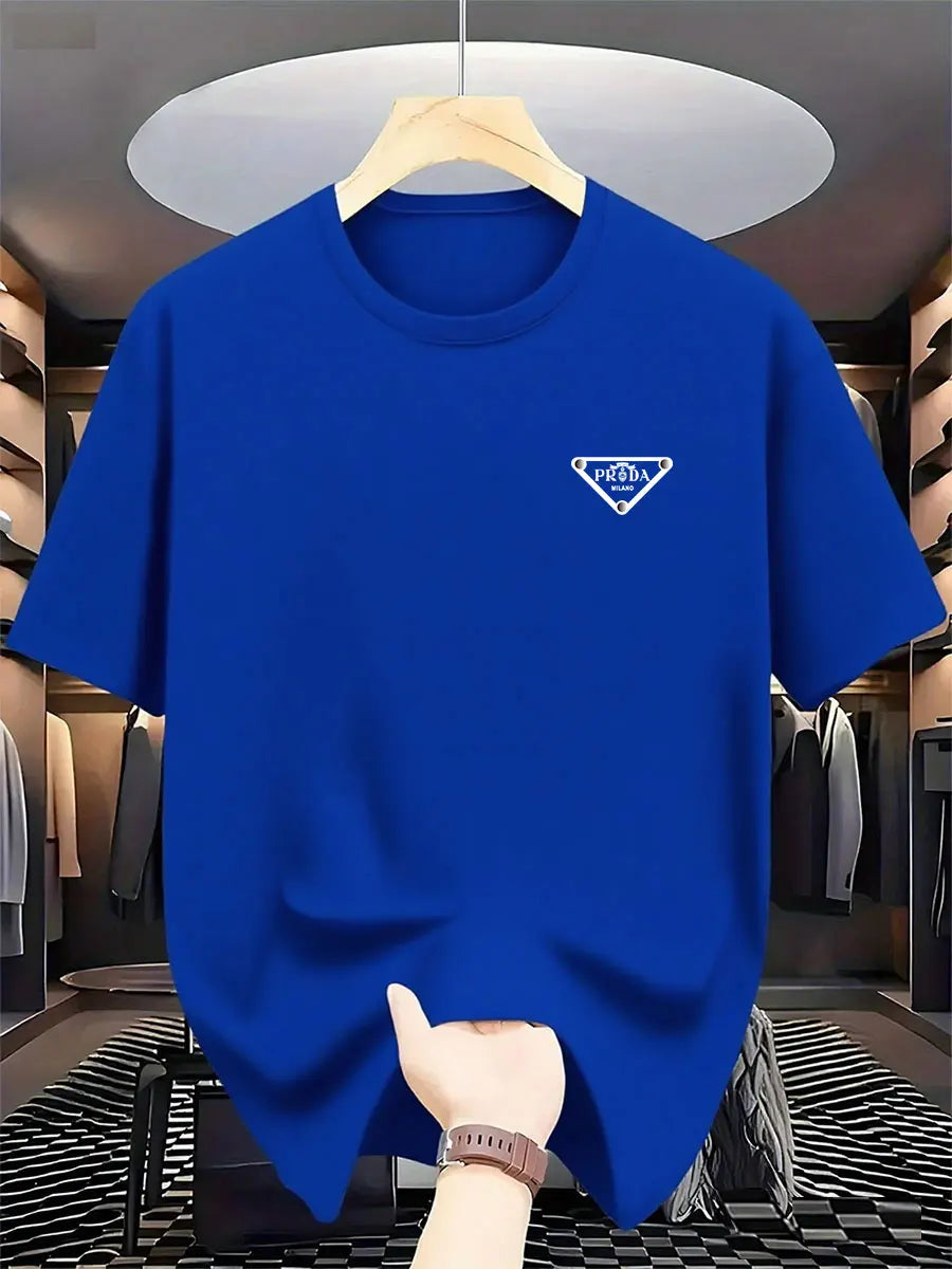Milan Fashion Men's Luxury Printed Cotton T-Shirt
