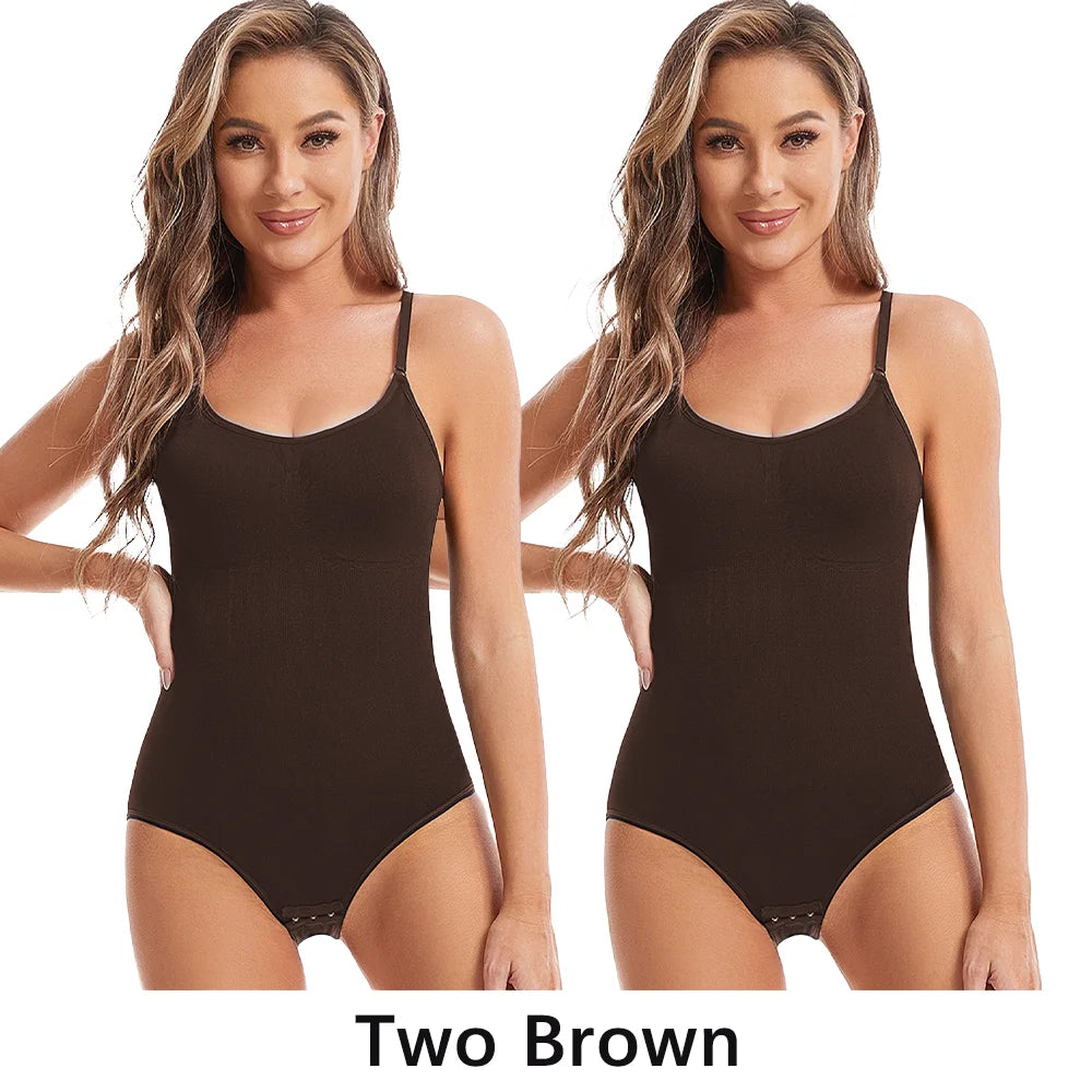 Drop Shipping Damen Sexy Shapewear Nahtlos Schlankmachender Po-Former Shaper Glättender Bodysuit Offener Schritt Hochelastische Bodysuits