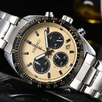 Men's Luxury Chronograph Quartz Watch – Business Casual & Sport Multifunctional Wristwatch