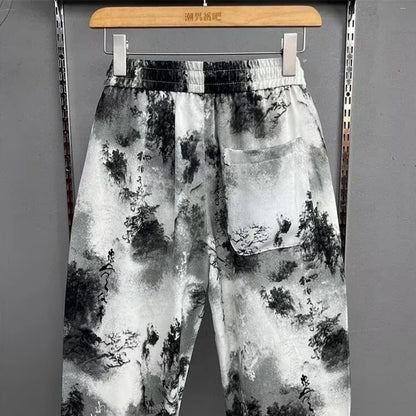 Herren Haremshosen Herren Herren Sweat-Hosen Freizeithosen Herren Herrenbekleidung Bequeme lockere Hosen