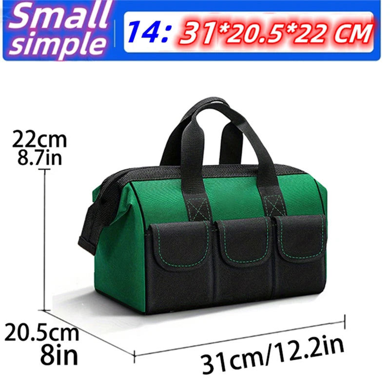 Upgrade 23inch Heighten large capacity Tool Bag Thickened 1680D Oxford Waterproofed Wear-Resistant Electrician Storage Toolkit