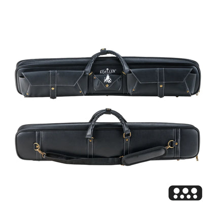 KONLLEN PU Leather Pool Cue Case – 3 Butts 4 Shafts