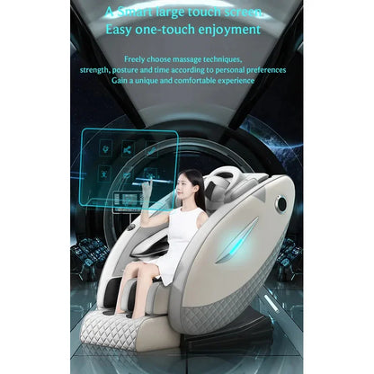 4D Massage Chair with Full Body Relaxation Function 2025 Zero Gravity SL-Track Shiatsu with Bluetooth Speaker and AI Control