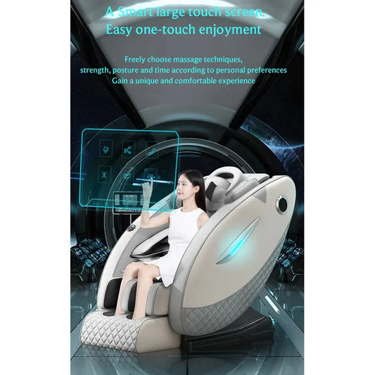 4D Massage Chair with Full Body Relaxation Function 2025 Zero Gravity SL-Track Shiatsu with Bluetooth Speaker and AI Control