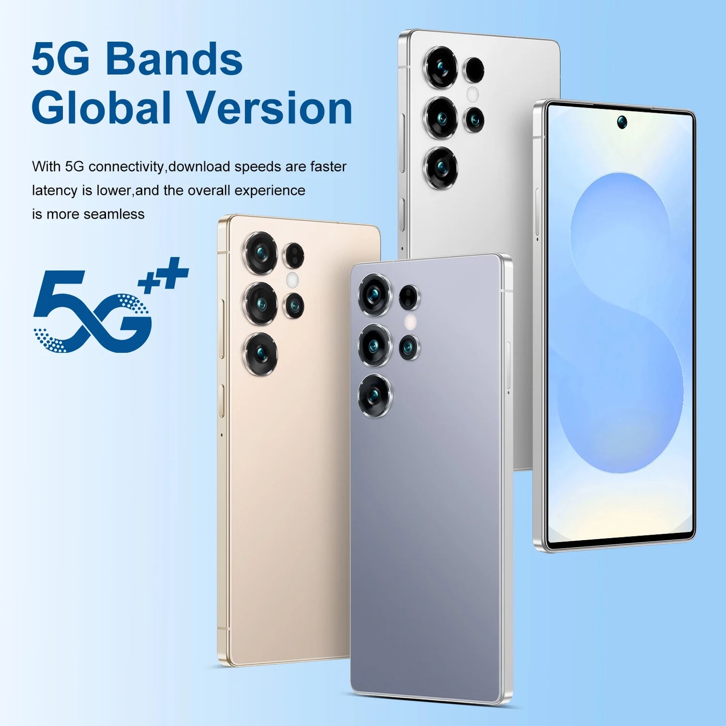S25 Ultra 16GB+1TB 7.3 inch Android 14 72MP+108MP Camera 7800mAh battery 5G network 10 core Facial Recognition