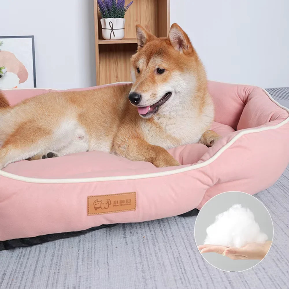 Haustiersofa Schlafsofa Großes Hundebett Haus für Katzen Großer Raum Hundesofa Schlafmatte Winter Warmes Hundekissen