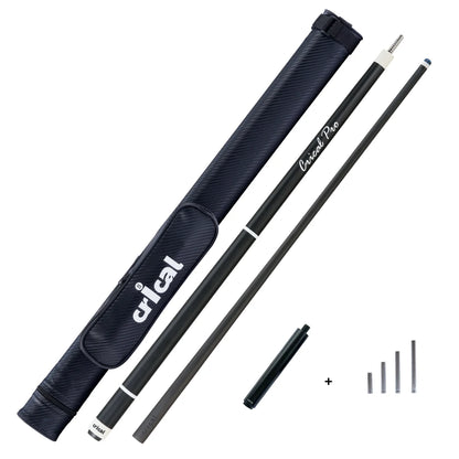 CRICAL CL-PRO Carbon Fiber Pool Cue Stick with 12.5mm Tip 3 * 8/8 Joint Pin  Low Deflection  for Professional 1/2 Billiard Cue