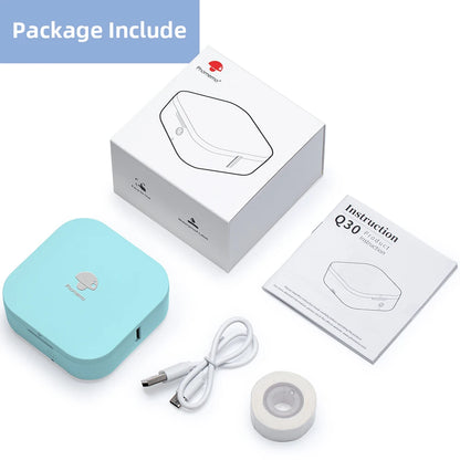 Phomemo Q30 Etikettendrucker Mini Drucker Taschen-Thermoetikettendrucker Kabelloser Aufkleber Drucker Tragbarer Taschenetikettendrucker Verschiedenes Etikettenpapier