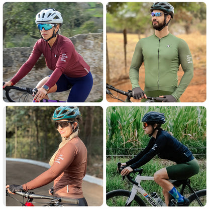 DAREVIE Cycling Jersey Long Sleeve Pro Aero Small Size 3D Bubble Mesh Cycling Jersey Men Women Breathable Man Cycling Maillot