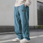Herren-Cordhose mit geradem Bein, Kordelzug in der Taille, Taschen und Logo-Design – dehnbar, lässige Passform für den Alltag, Frühli