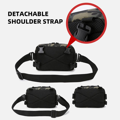 Anglerweste Angeltasche Herren Camo Angelköder Utility Brusttasche Bauchtasche Outdoor Bergsteigen Camping Wandern Jagen
