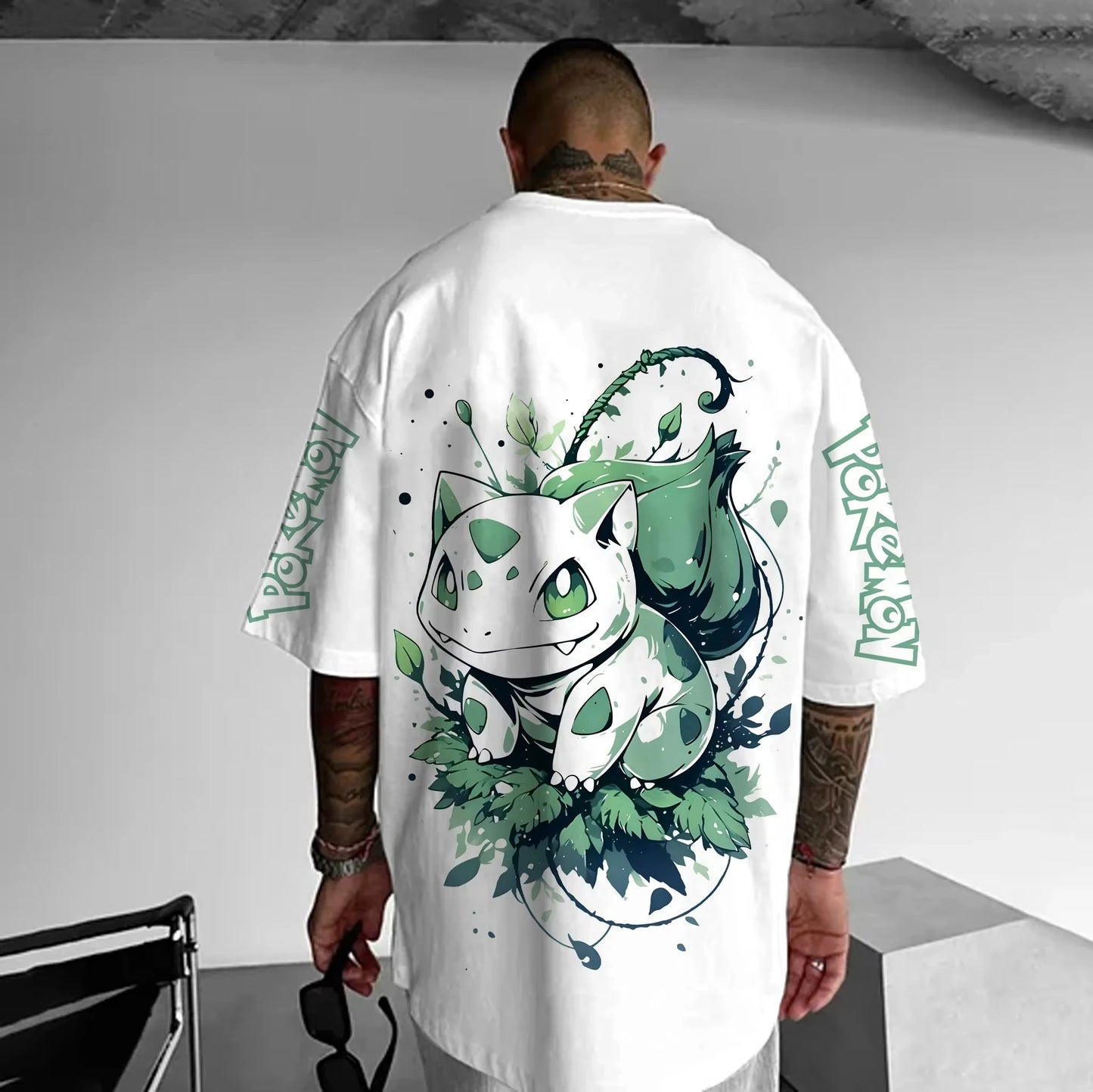 Pokémon Anime Peripheral T-shirt 2025 Summer New Men's and Women's Street Loose Casual Large Harajuku Parent-child Outfit Top