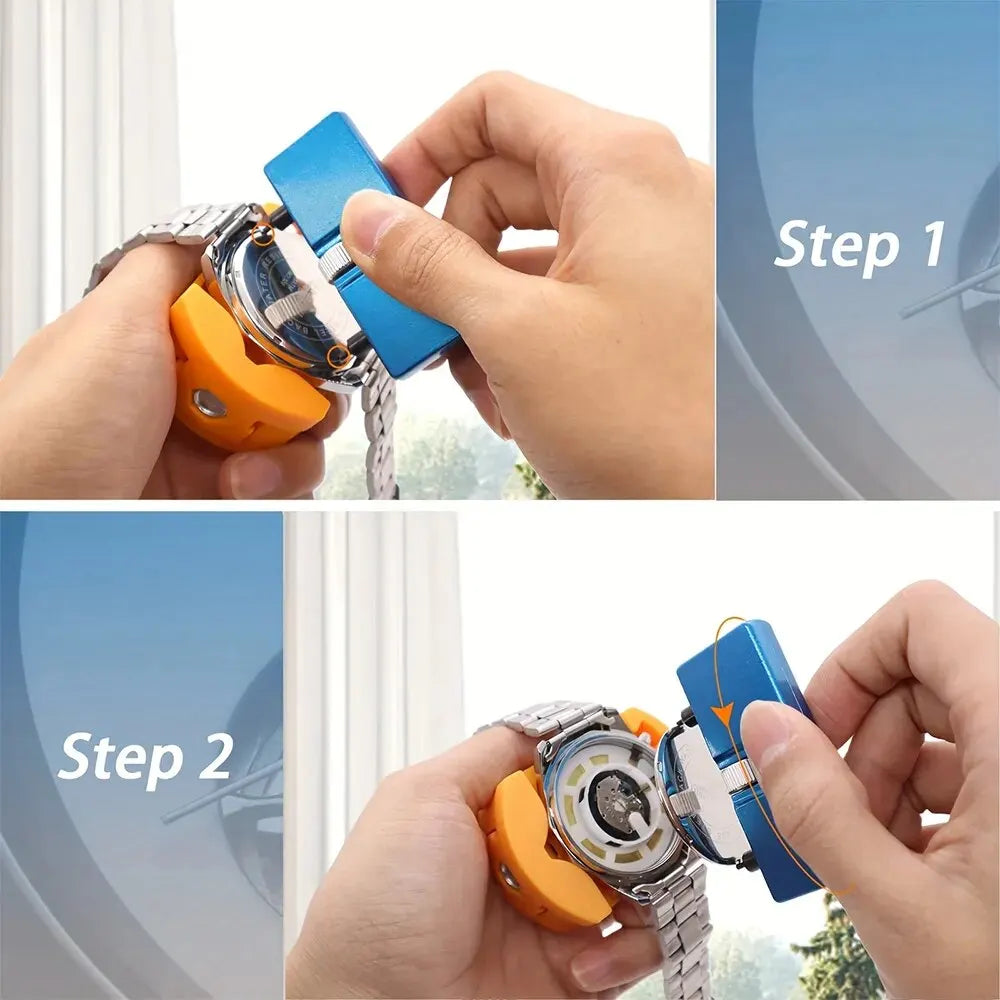 3 in 1 Repair Tool Set Watch Back Remover Tool Adjustable Opener Back Case Remover Watch Case Back Opener Repair Remover Holder