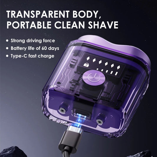 Mini Portable Electric Shaver for Men — Washable, Travel-Ready & Long Battery