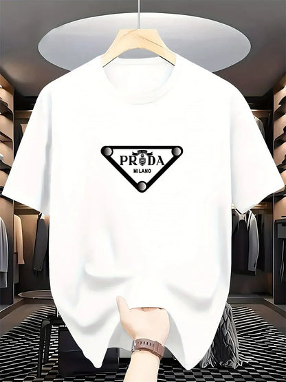 Milan Fashion Men's Luxury Printed Cotton T-Shirt