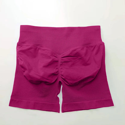 Women's 4.5" Biker Shorts | Scrunch Butt Seamless Yoga Gym Leggings