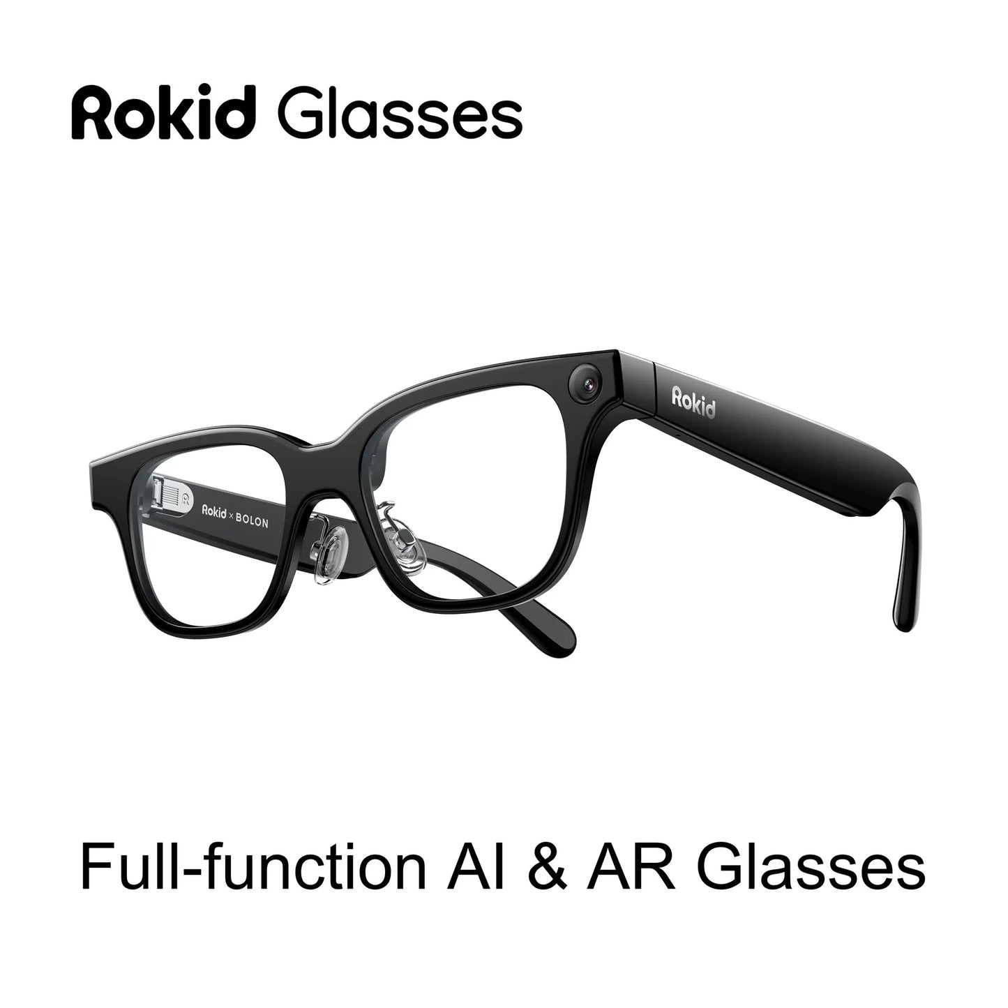 Rokid Glasses AI & AR Glasses with 89 Languages Live Translation Dual-eye Display 12MP Camera Ultra Light Smart Glasses