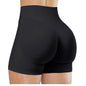 Women's Summer High Waist Yoga Shorts | Solid Color Running Fitness