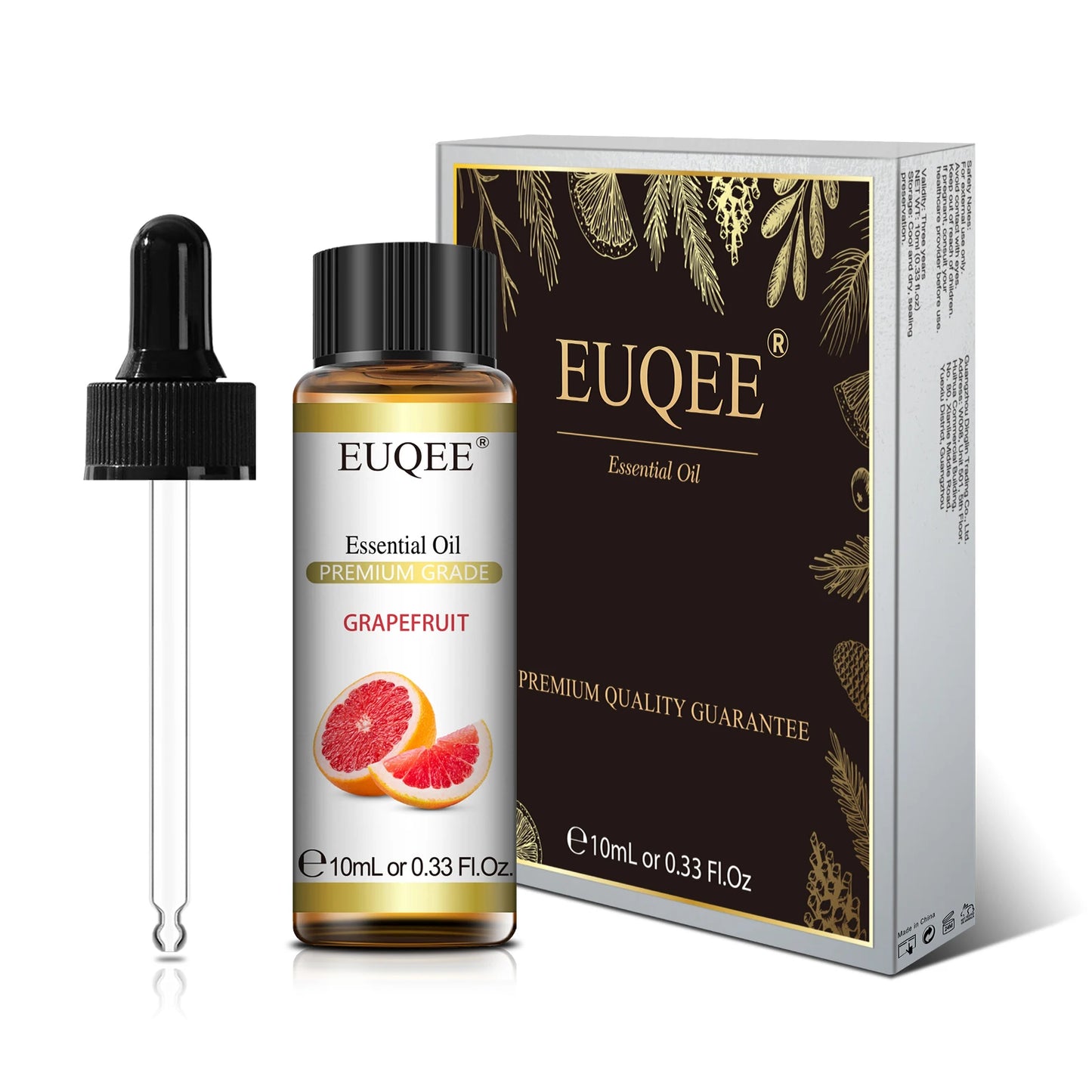 EUQEE 10ml Reines Natürliches Ätherisches Öl Lavendel Jasmin Eukalyptus Vanille Sandelholz Süße Orange Zitrone Oregano Neroli Duft