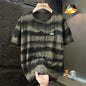 10XL 11XL Übergröße T-Shirt Herren Sommer Kurzarm Tops T-Shirts Männlich Mode Lässig Tie-Dye Zerrissenes T-Shirt Große Größe 11XL