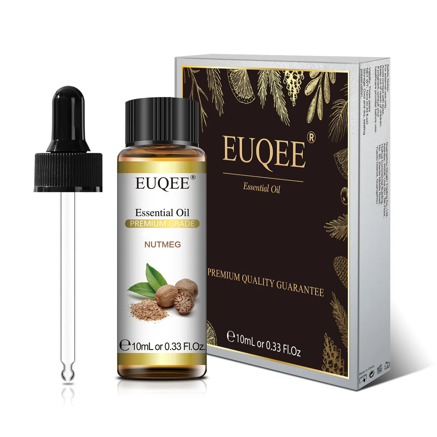 EUQEE 10ml Reines Natürliches Ätherisches Öl Lavendel Jasmin Eukalyptus Vanille Sandelholz Süße Orange Zitrone Oregano Neroli Duft
