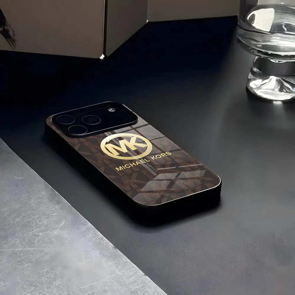 MINISO-Frauen Luxus Gehärtetes KORS-M Handyhüllen-Glas Für IPhone17 Air 16 15 17 14 Pro Max 13 12 11 X XS XR Plus Für Samsung S 25
