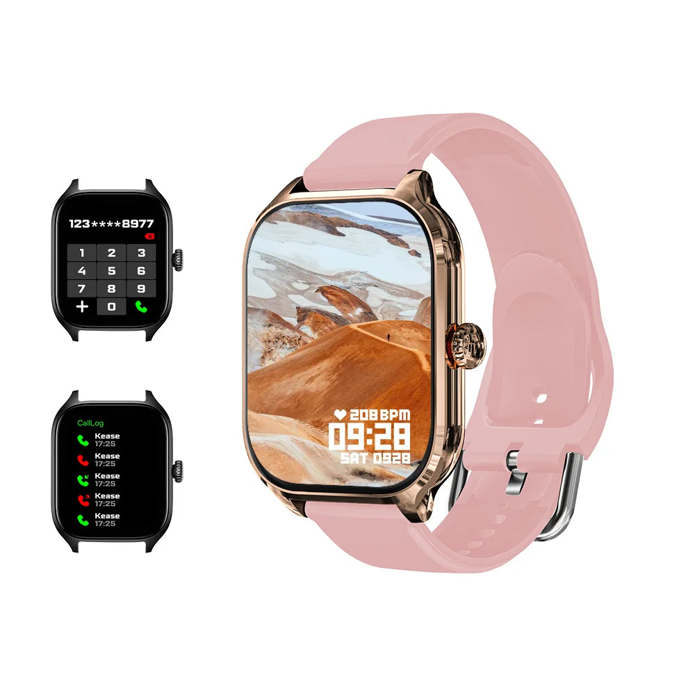 LAXASFIT Neue H9 Promax Smartwatch Zifferblatt zum Annehmen von Anrufen Kalorien-Tracking Herzfrequenz-Oximetrie-Überwachung Bluetooth Smartwatch