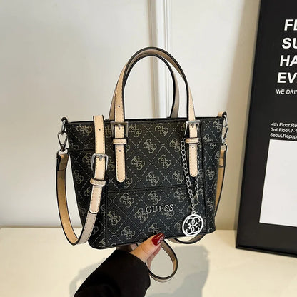 Umhängetasche Damen, Echtleder Crossbody Messenger Bag Elegante Tragetasche Handtasche Frauen