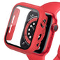 Tempered Glass+cover For Apple Watch Accessories 45mm 41mm 44mm 40mm 42mm Screen Protector Apple watch Case serie 9 4 5 6 SE 7 8