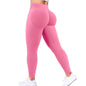 Nahtlose Damen Yoga-Hose mit fester Taille, dreifacher Bund, sexy Hüftstraffung, enge Sporthose, Fitness-Übungs-Yoga-Hose
