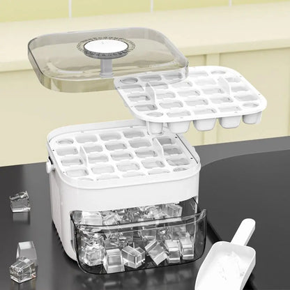 50-Cube Ice Maker Double Layer Household Ice Box